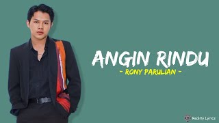 Download lagu Rony Parulian - Angin Rindu (Lirik Lagu) mp3