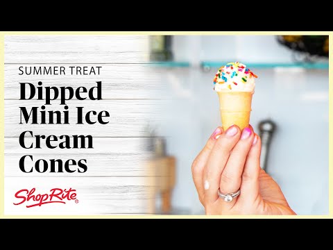 3 Types of Dipped Mini Ice Cream Cones Perfect for the Summer | ShopRite Grocery Stores