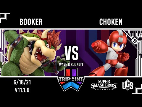 Tripoint Smash 101 - Wave B Round 1 - Booker(Bowser) Vs. Choken(Mega Man)
