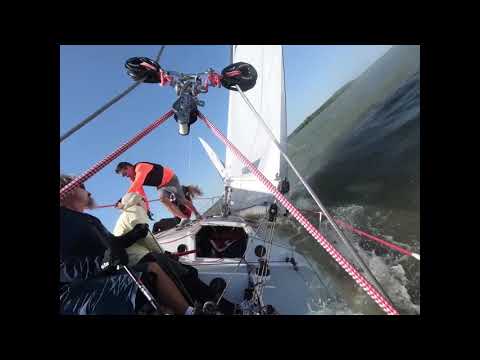 J24 Nationals 2022, MOB almost on Day 2 race one, crazy start and rough shifts.  awesome sailing