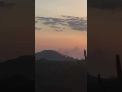INCÊNDIO NO MORRO DA PEDRA BRANCA, EM ICHU-BA