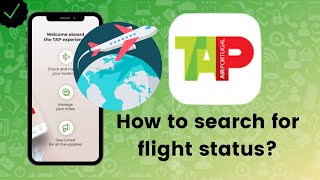 How to search for flight status using flight number in TAP Portugal