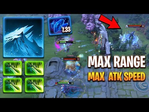 MEME OR BROKEN?! Drow Ranger 4x Butterfly + NEW IMBA Shard Build on 7.33 Patch Dota 2