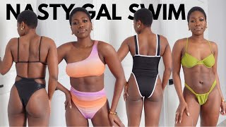 $140 NASTY GAL *swimwear* Haul | "budget friendly" bikinis