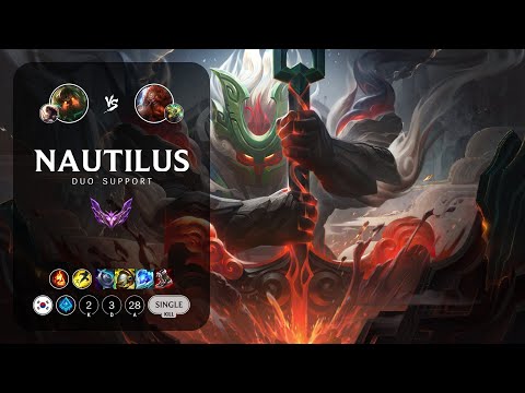 Nautilus Support vs Gragas - KR Master Patch 13.1