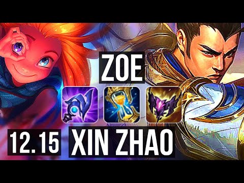 ZOE vs XIN (TOP) | 7 solo kills, 600+ games | EUW Master | 12.15