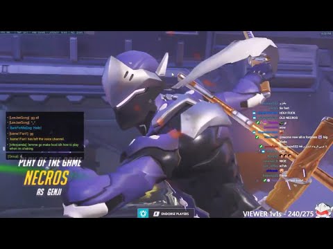 Overwatch Fastest Genji God Necros With Big DragonBlade POTG