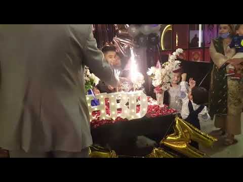 Fahaam's 9th Birthday cake cutting...☺