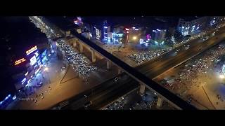 Flycam - Ngã tư Khuất Duy Tiến về đêm