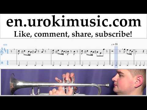 How to Play Trumpet Clean Bandit - Rockabye ft Sean Paul Anne-Marie Tabs Part#2 um-i352