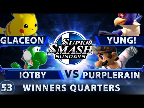 SSS 53 - Glaceon & Iotby (Red) vs. Yung! & PurpleRain (Blue) - SSBM Winners Quarters - Smash Melee