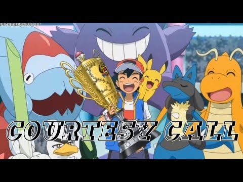 Ash VS Leon final showdown [Courtesy Call] | Pikachu VS Charizard | pokemon journeys episode 132