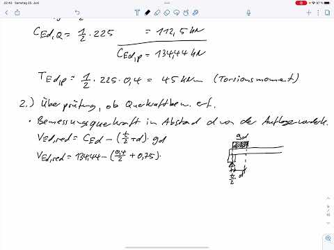 Aufg. 14 – Bemessung auf Querkraft und Torsion (Klausur SoSe 2022)