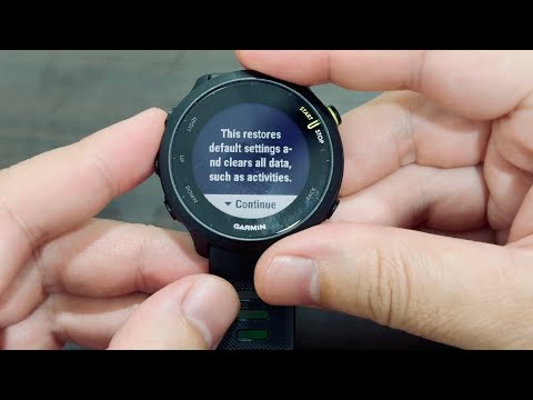 How to Factory Reset Garmin Forerunner 55 Watch