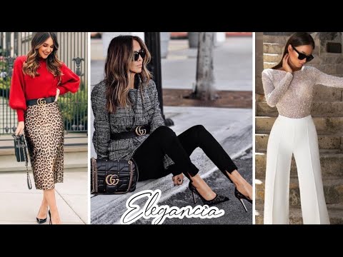 MODA 2022 MUJER CÓMO VERTE ELEGANTE CON ROPA DE MODA OUTFITS ELEGANTES PARA MUJER TENDENCIAS DE MODA