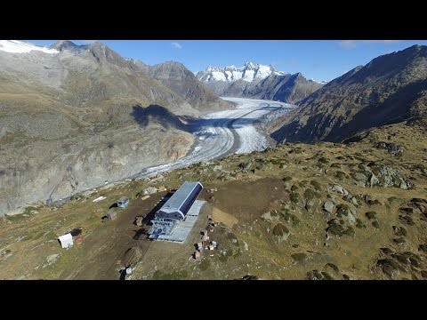 Aletsch Arena Kombi-Gletscherbahn Moosfluh Bautagebuch einer technischen Meisterleistung