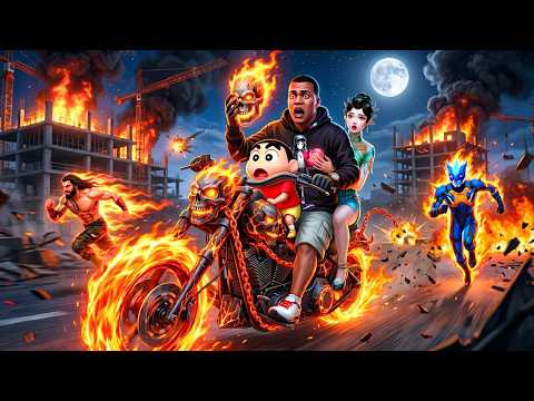 Franklin TRANSFORMS Into GHOST RIDER! 😈 Girlfriend in Danger 😱🔥 | GTA 5 Part 2