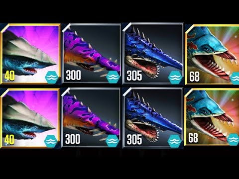 MEGARCHELON Vs ONCHOPRISTIS,HELICOPRION,EDESTUS|| Jurassic World The Game