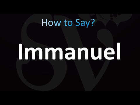 How to Pronounce Immanuel (correctly!)