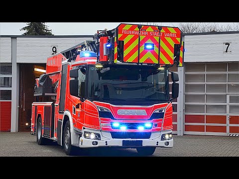 (Scania L360) Neue DLK 23/12 der Freiwillige Feuerwehr Stadt Varel