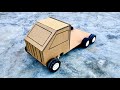 How To Make A Truck From Cardboard Diy Cardboard Truck Homemade