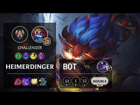 Heimerdinger Bot vs Vayne - BR Challenger Patch 10.16