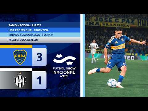 Torneo Clausura 2026 | Boca 3 - Central Córdoba 1 | Relato: Luca De Jesús