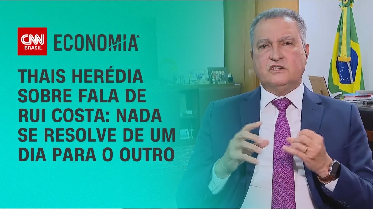 Thais Herédia sobre fala de Rui Costa: Nada se resolve de um dia para o outro | CNN PRIME TIME
