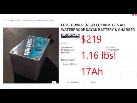 Kayak Fishing Fish finder battery for my Hobie Kayak and Garmin fish finder - How to Choose