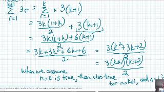 Mathematical Induction Proofs with Sigma Notation