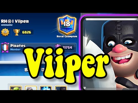 Viiper 6800+ HOG EXENADO GAMEPLAYS - Clash Royale