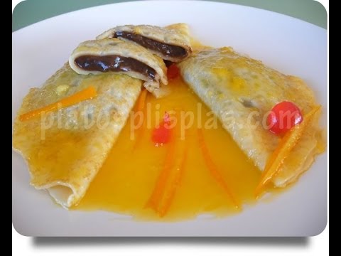 Crêpes Suzette de chocolate