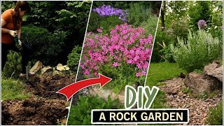 Making an alpine garden bed in one season - from start to finish