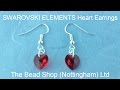 Swarovski Red Heart Necklace And Earrings