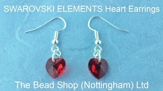 SWAROVSKI Heart Pendant Earring and Necklace Set: DIY