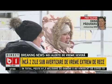 NOI ALERTE DE VREME SEVERA - COD GALBEN DE FRIG, GER NAPRASNIC SI VANT_Stiri b1_15 februarie 2021