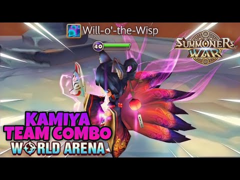 Kamiya Team Combo in World Arena - Summoners War