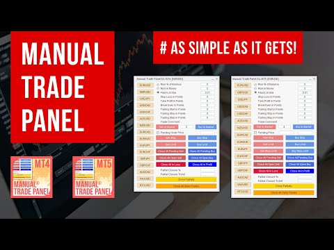 Video Manual Trade Panel EA MT4