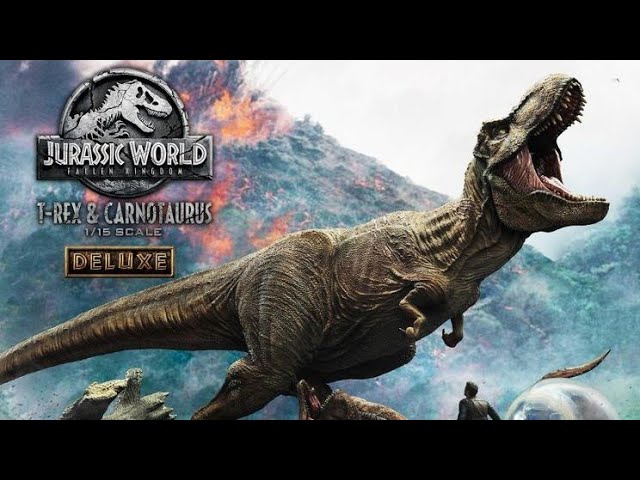 Vídeo relacionado con Prime 1 Studio Jurassic World: Fallen Kingdom - Figura decorativa (1/15 T-Rex & Carnotaurus, 90 cm)