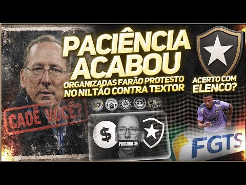 💀ENOUGH! ORGANIZED FAN GROUPS WILL PROTEST AGAINST TEXTOR | DID BOTAFOGO REALLY PAY THE PLAYERS' ...