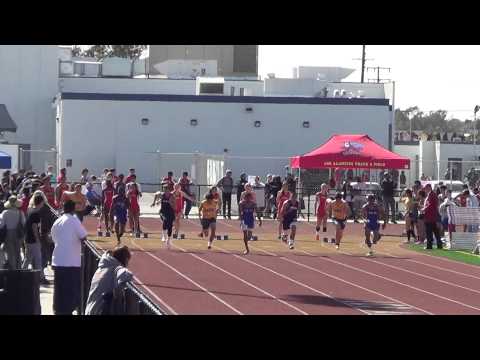 VarB 100m vs Marina & NH 4-3-14 - Los Alamitos Boys