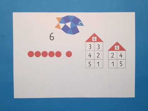 Die 6 zerlegen (Teil 3) / Mathe / Grundschule / Klasse 1 / einfach üben