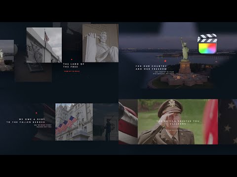 Memorial Day Modular Template for Apple Motion & Final Cut Pro - MotionVFX