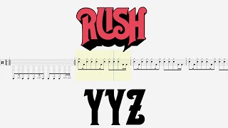 Rush - YYZ (Drum Notation | Drum Tabs) By @chamisdrums #chamisdrums #drumtabs #rush