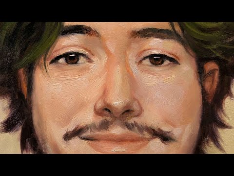 Self Portrait 2025 - First Time Using Oil Paint