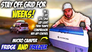 AOBOSI 36L Stay Off Grid For WEEKS! 12v Car Fridge Freezer | Full Review