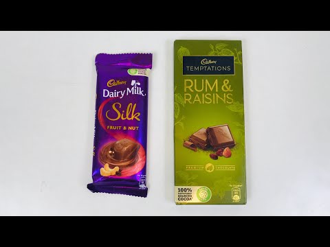 Cadbury Dairy Milk Silk Fruit & Nuts Vs Cadbury Temptation Rum & Raisins | Which is Best
