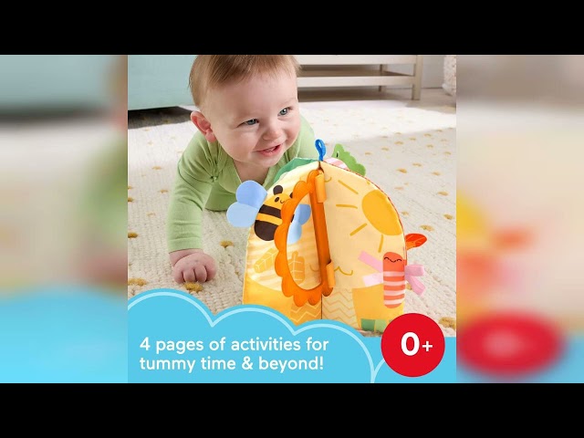 Vídeo relacionado con Fisher-Price Libro blandito sensorial de Las Estaciones Juguete para bebés, Actividades para Realizar Boca Abajo, 4 páginas de Juegos entretenidos, para bebés a Partir de 0 Meses, JKP53