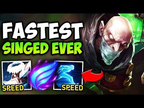 TURN INTO AN OLYMPIC SPRINTER WITH THIS SUPER FAST SINGED BUILD - League of Legends