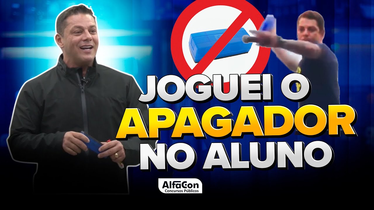 POR QUE EVANDRO GUEDES JOGOU UM APAGADOR NO ALUNO - AlfaCon